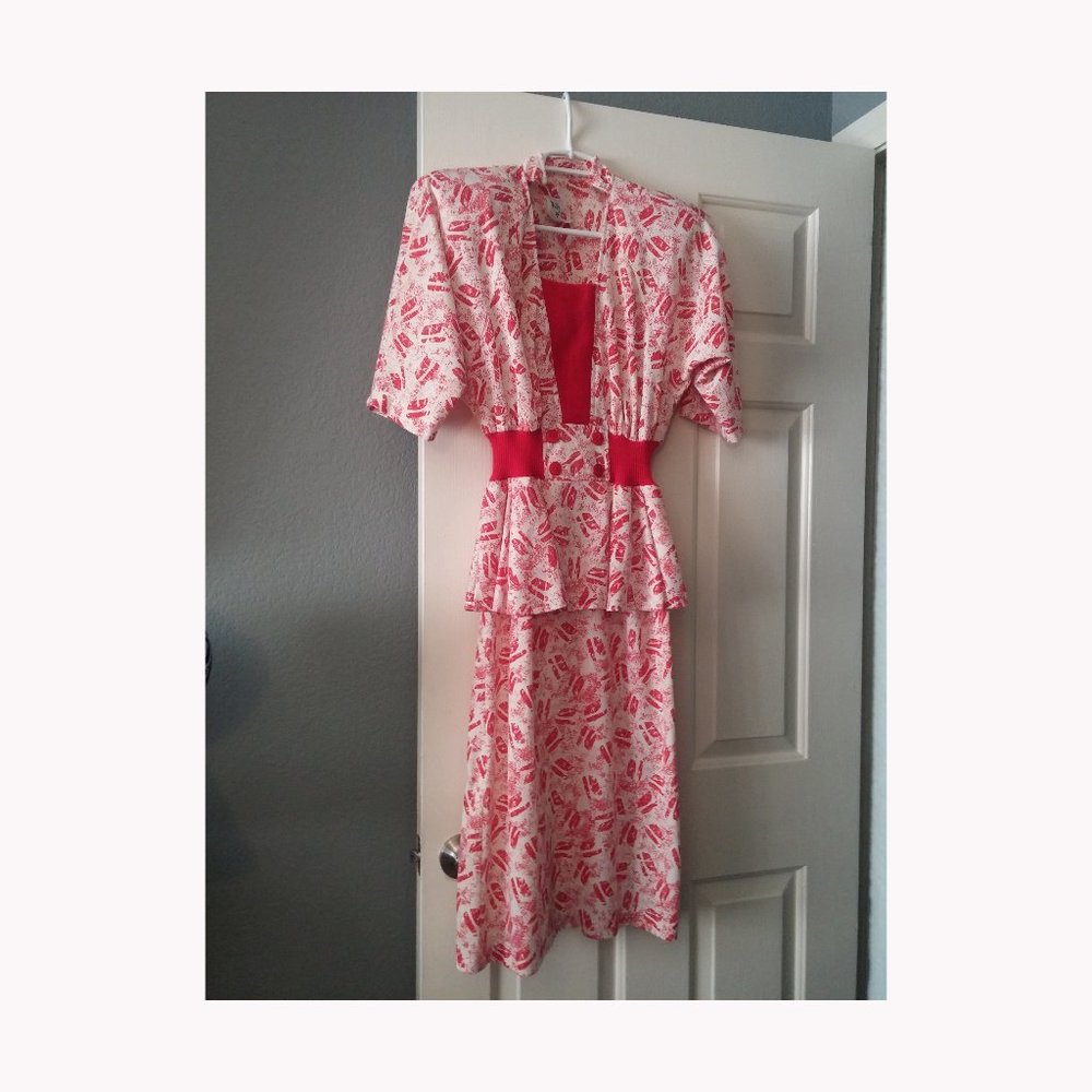 Vintage, Retro 1980 Dress by KR of NY - Size 7/8